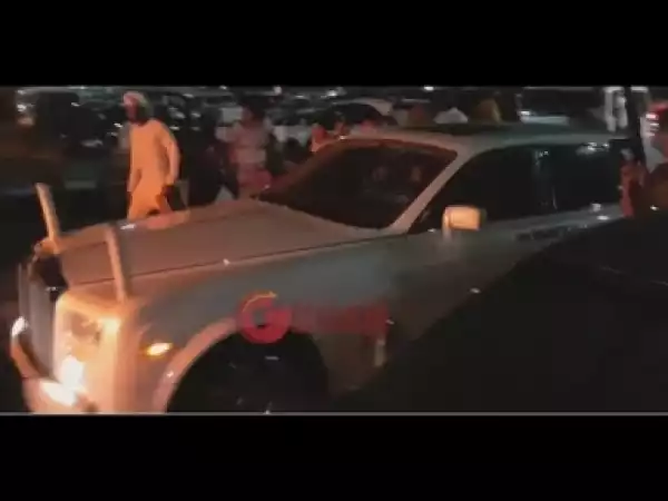 Video: Ooni Of Ife Step out Majestic with his Rolls Royce Phantom & Convoy At Oba Elegushi